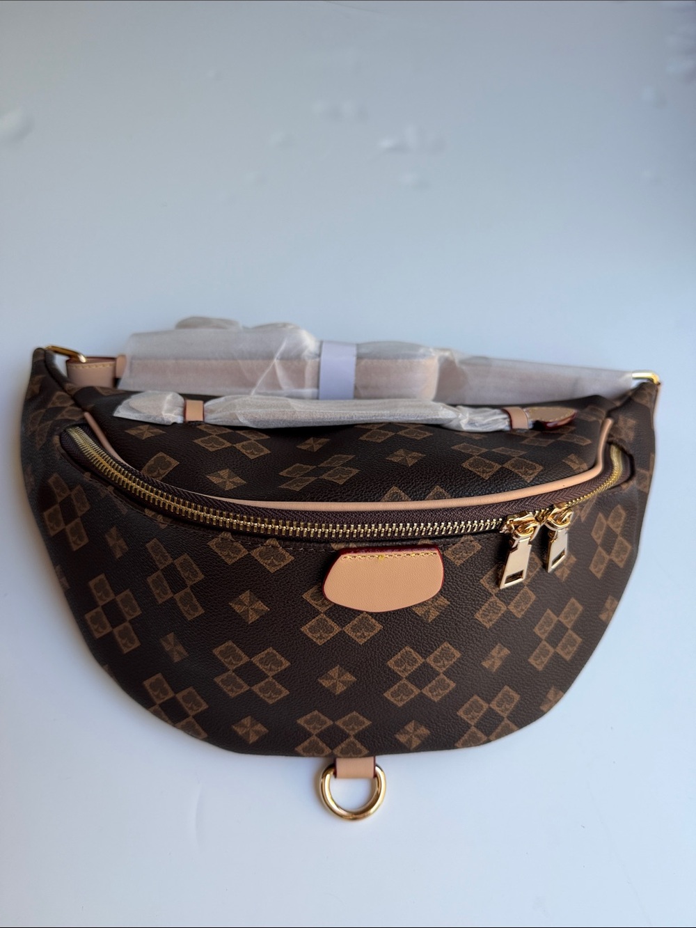 Brown Check Bum Bag